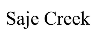 SAJE CREEK