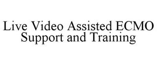 LIVE VIDEO ASSISTED ECMO SUPPORT AND TRAINING