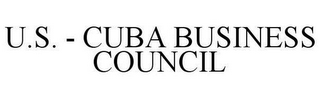 U.S. - CUBA BUSINESS COUNCIL