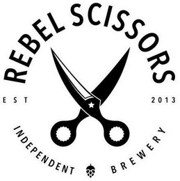 REBEL SCISSORS INDEPENDENT BREWERY EST 2013