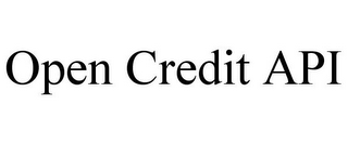 OPEN CREDIT API