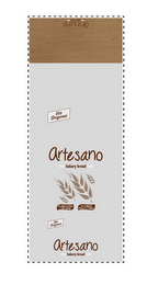 THE ORIGINAL ARTESANO BAKERY BREAD NO HIGH FRUCTOSE CORN SYRUP NO ARTIFICIAL FLAVORS OR COLORS