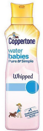 COPPERTONE WATER BABIES PURE & SIMPLE WHIPPED #1 PEDIATRICIAN RECOMMENDED BRAND