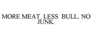 MORE MEAT. LESS BULL. NO JUNK.