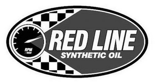 RED LINE SYNTHETIC OIL RPM X 1000