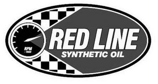 RED LINE SYNTHETIC OIL RPM X 1000