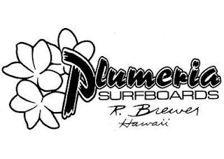 PLUMERIA SURFBOARDS R. BREWER HAWAII