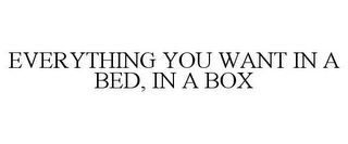 EVERYTHING YOU WANT IN A BED, IN A BOX