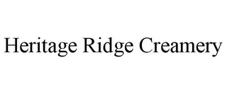 HERITAGE RIDGE CREAMERY