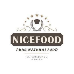 NICEFOOD PURE NATURAL FOOD ESTABLISHED = 2017=