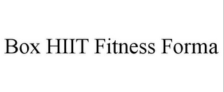 BOX HIIT FITNESS FORMA