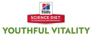 H HILL'S SCIENCE DIET VETERINARIAN RECOMMENDED YOUTHFUL VITALITY