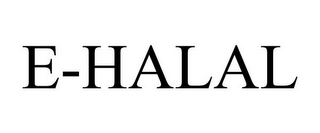 E-HALAL