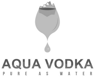 AQUA VODKA PURE AS WATER