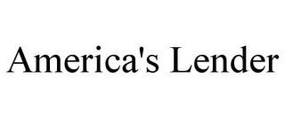 AMERICA'S LENDER