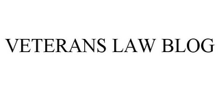 VETERANS LAW BLOG