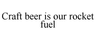 CRAFT BEER IS OUR ROCKET FUEL
