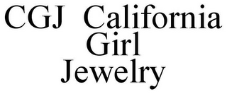 CGJ CALIFORNIA GIRL JEWELRY