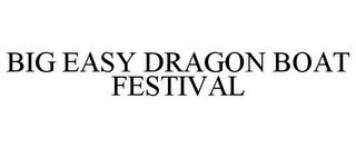 BIG EASY DRAGON BOAT FESTIVAL