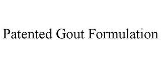 PATENTED GOUT FORMULATION