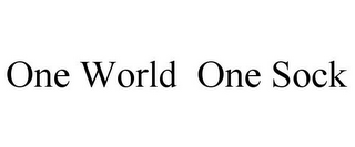 ONE WORLD ONE SOCK