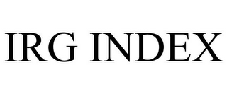 IRG INDEX