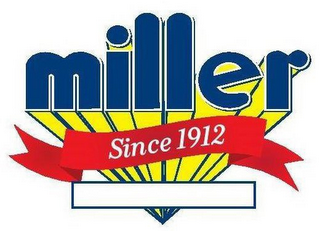 MILLER SINCE 1912