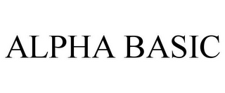 ALPHA BASIC