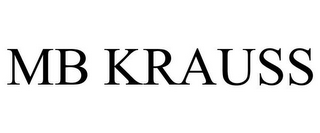 MB KRAUSS
