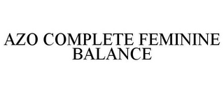 AZO COMPLETE FEMININE BALANCE