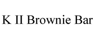 K II BROWNIE BAR