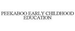 PEEKABOO EARLY CHILDHOOD EDUCATION