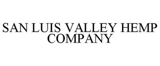 SAN LUIS VALLEY HEMP COMPANY