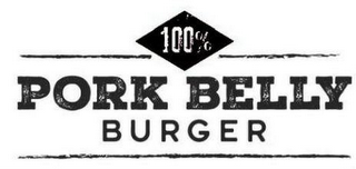 100% PORK BELLY BURGER