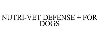 NUTRI-VET DEFENSE + FOR DOGS