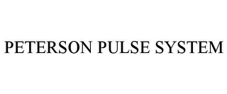 PETERSON PULSE SYSTEM