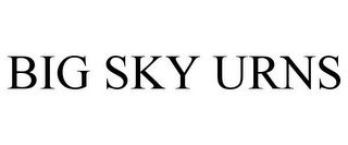 BIG SKY URNS