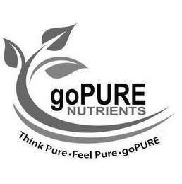 GOPURE NUTRIENTS THINK PURE · FEEL PURE · GOPURE