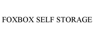 FOXBOX SELF STORAGE