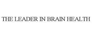 THE LEADER IN BRAIN HEALTH