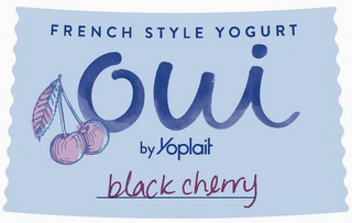 FRENCH STYLE YOGURT OUI BY YOPLAIT BLACK CHERRY