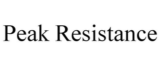 PEAK RESISTANCE