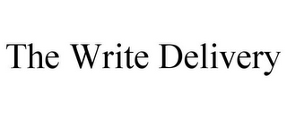 THE WRITE DELIVERY