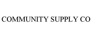 COMMUNITY SUPPLY CO