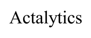 ACTALYTICS