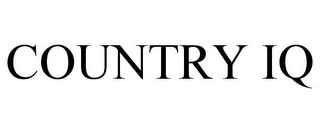 COUNTRY IQ