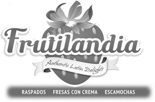 FRUTILANDIA AUTHENTIC LATIN DELIGHTS RASPADOS FRESAS CON CREMA ESCAMOCHAS