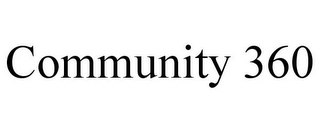 COMMUNITY 360