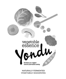 VEGETABLE ESSENCE YONDU REVITALIZE YOURVEGGIES! GREAT FOR PLANT-BASED COOKING. NATURALLY FERMENTED VEGETABLE SEASONING