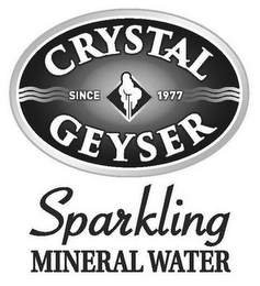 CRYSTAL GEYSER SINCE 1977 SPARKLING MINERAL WATER